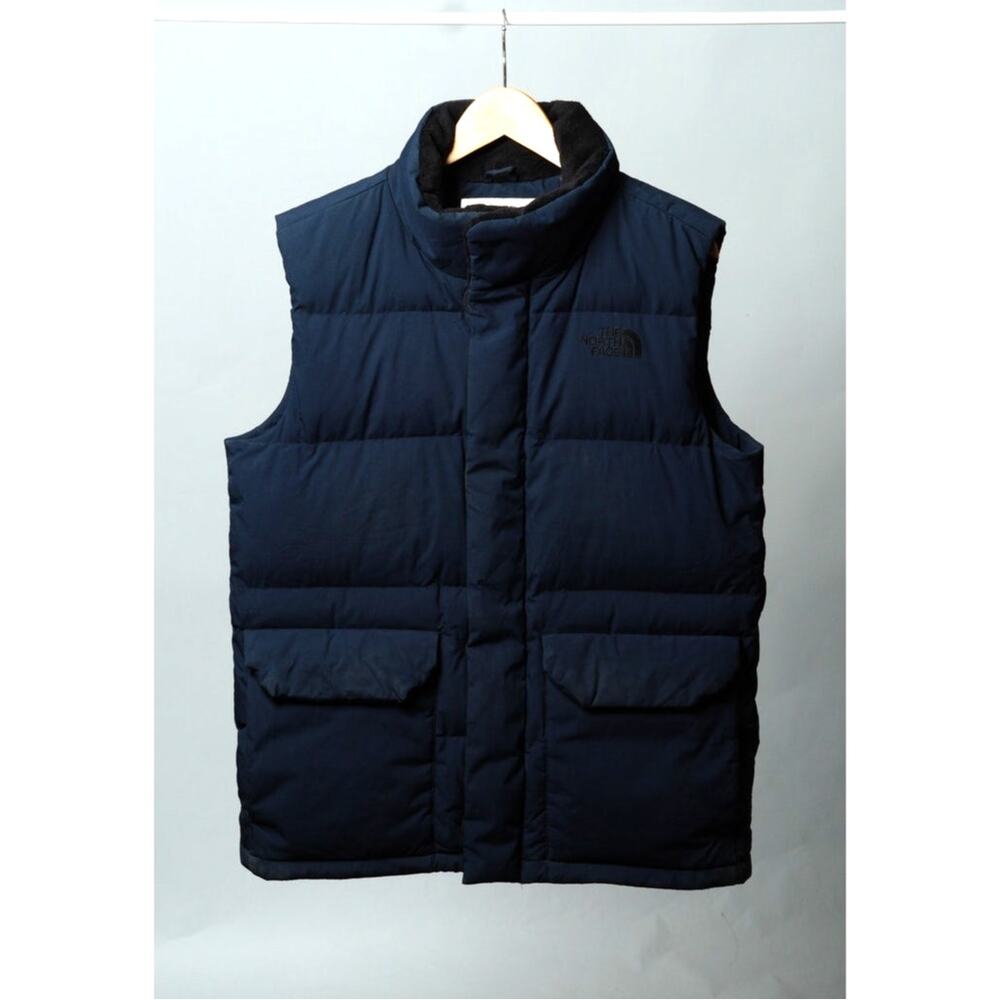 The North Face Vintage Goose Down Navy Blue Puffer Vest Size XL